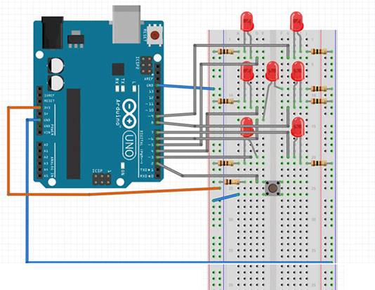 Светодиодный куб 3х3х3 на Arduino Uno